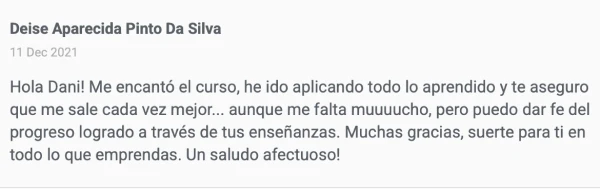Testimonio de alumna