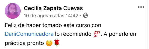 Testimonio de alumna